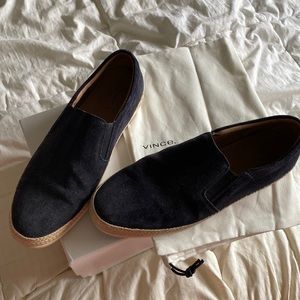 Vince mens blue suede shoes size 10.5